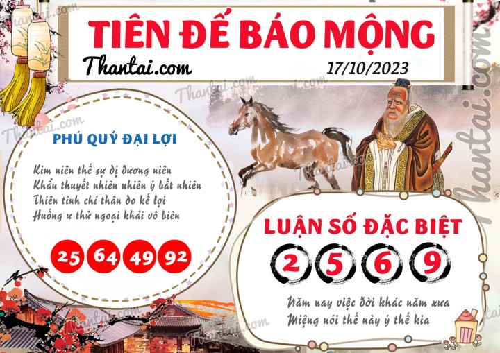 Tiên Đế Báo Mộng 02/10/2023