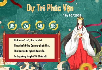 DỰ TRI PHÚC VẬN 18/10/2023