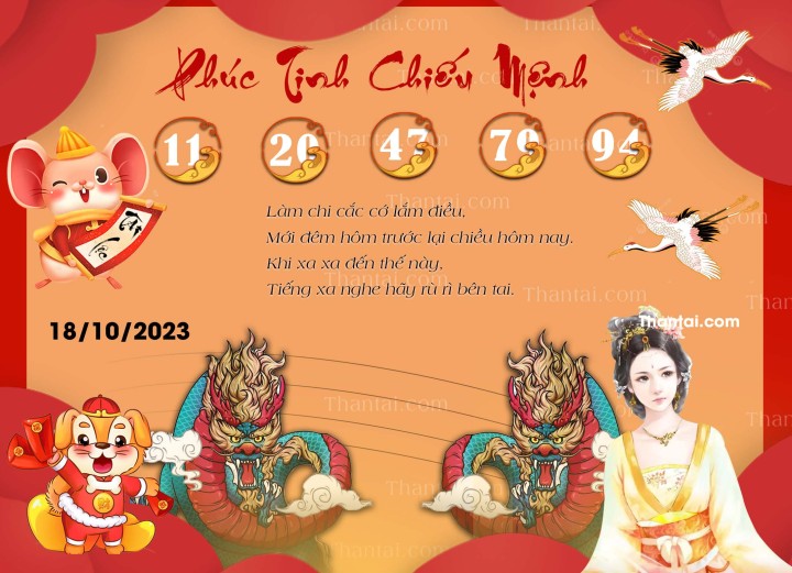 Phúc Tinh Chiếu Mệnh 03/10/2023