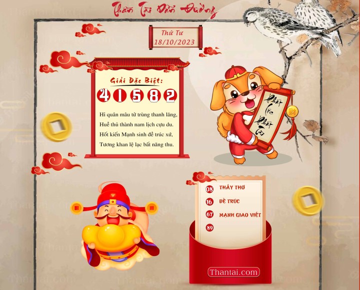 THẦN TÀI DẪN ĐƯỜNG 03/10/2023