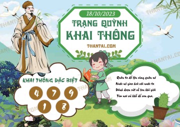 Trạng Quỳnh Khai Thông 18/10/2023