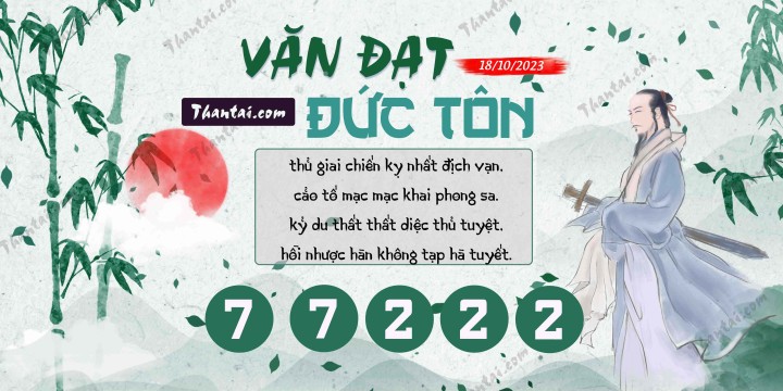 Văn Đạt Đức Tôn 03/10/2023