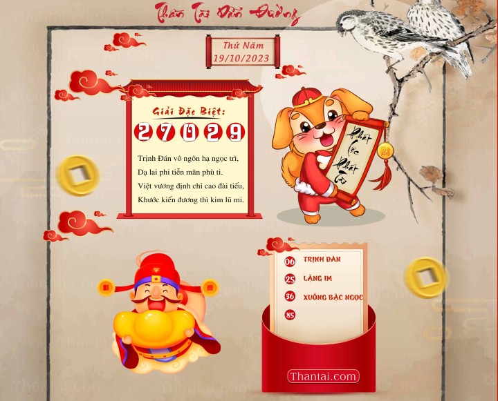 THẦN TÀI DẪN ĐƯỜNG 04/10/2023