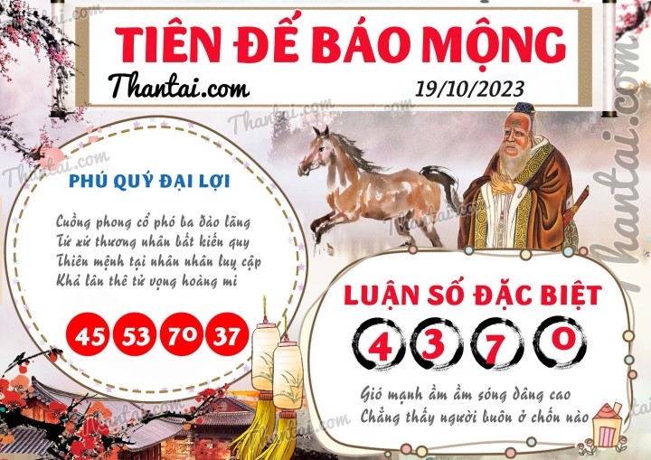Tiên Đế Báo Mộng 04/10/2023