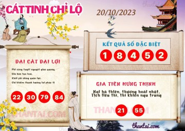 CÁT TINH CHỈ LỘ 20/10/2023