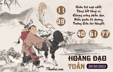 HOÀNG ĐẠO TUẦN 20/10/2023