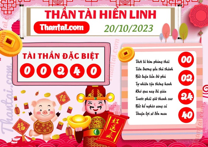 THẦN TÀI HIỂN LINH 05/10/2023