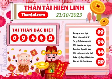 THẦN TÀI HIỂN LINH 21/10/2023