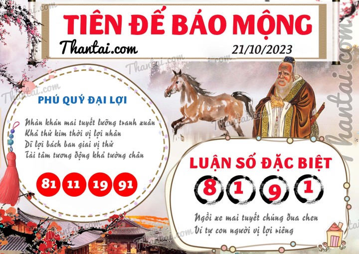 Tiên Đế Báo Mộng 06/10/2023