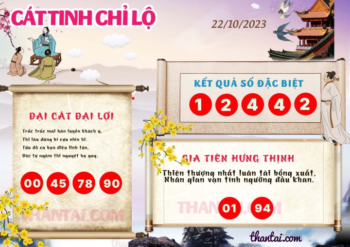 CÁT TINH CHỈ LỘ 07/10/2023