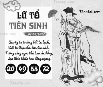 LỮ TỔ TIÊN SINH 03/01/2023