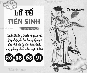 LỮ TỔ TIÊN SINH 05/01/2023