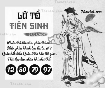 LỮ TỔ TIÊN SINH 07/01/2023