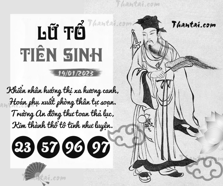 LỮ TỔ TIÊN SINH 04/01/2023