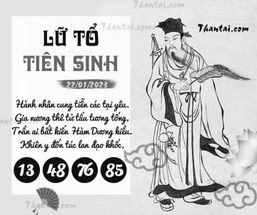 LỮ TỔ TIÊN SINH 22/01/2023