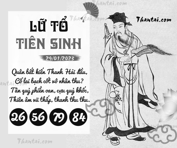 LỮ TỔ TIÊN SINH 14/01/2023