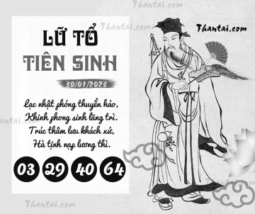 LỮ TỔ TIÊN SINH 30/01/2023