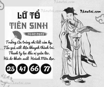 LỮ TỔ TIÊN SINH 14/02/2023