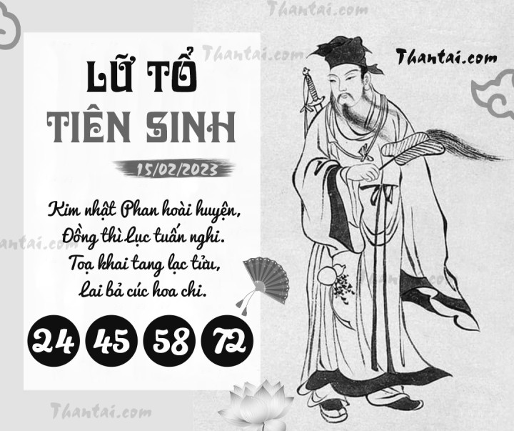LỮ TỔ TIÊN SINH 31/01/2023