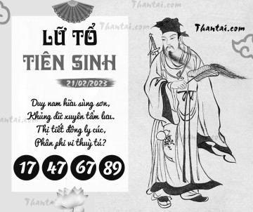 LỮ TỔ TIÊN SINH 21/02/2023