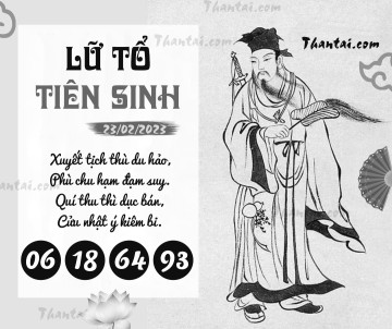 LỮ TỔ TIÊN SINH 23/02/2023