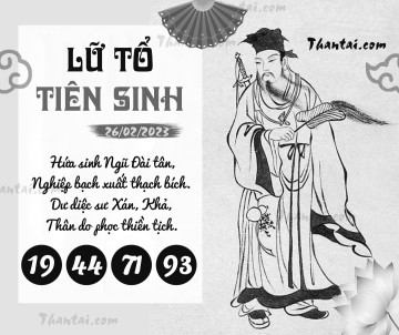 LỮ TỔ TIÊN SINH 26/02/2023