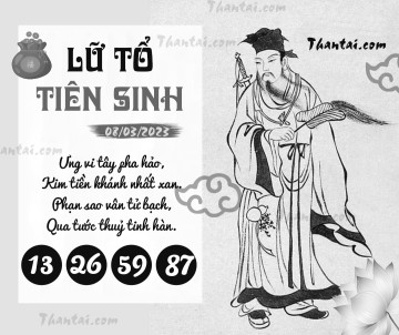 LỮ TỔ TIÊN SINH 08/03/2023