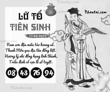 LỮ TỔ TIÊN SINH 11/03/2023