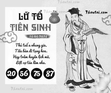 LỮ TỔ TIÊN SINH 13/03/2023