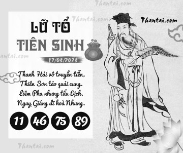 LỮ TỔ TIÊN SINH 17/03/2023