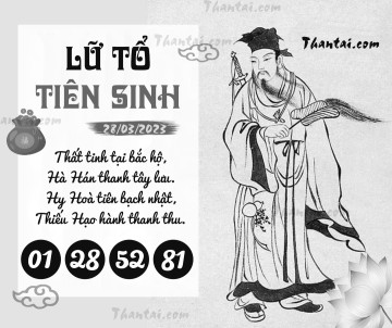 LỮ TỔ TIÊN SINH 28/03/2023