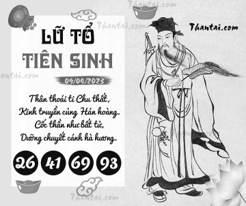 LỮ TỔ TIÊN SINH 09/04/2023