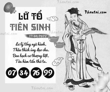 LỮ TỔ TIÊN SINH 17/04/2023