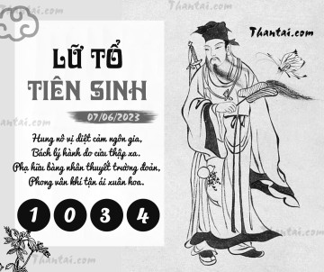 LỮ TỔ TIÊN SINH 07/06/2023