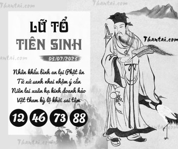 LỮ TỔ TIÊN SINH 03/07/2023