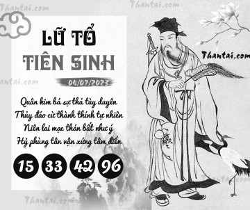 LỮ TỔ TIÊN SINH 04/07/2023