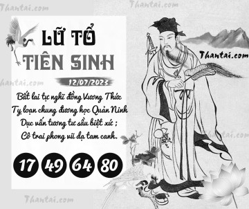 LỮ TỔ TIÊN SINH 12/07/2023