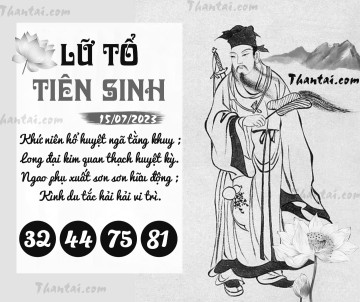 LỮ TỔ TIÊN SINH 15/07/2023