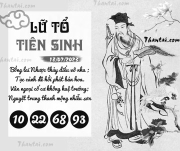 LỮ TỔ TIÊN SINH 18/07/2023