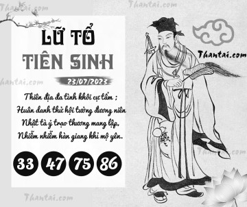 LỮ TỔ TIÊN SINH 23/07/2023