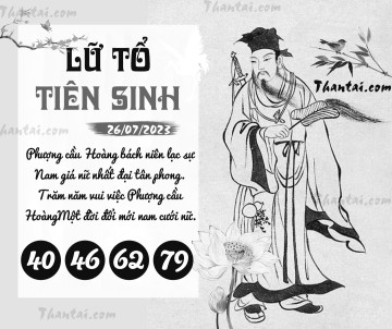 LỮ TỔ TIÊN SINH 26/07/2023