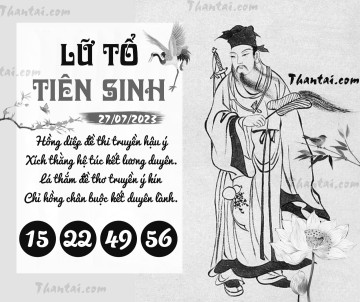 LỮ TỔ TIÊN SINH 27/07/2023