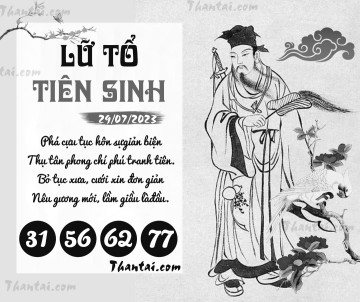 LỮ TỔ TIÊN SINH 29/07/2023