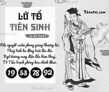 LỮ TỔ TIÊN SINH 16/08/2023