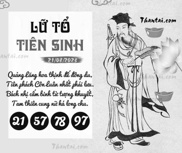 LỮ TỔ TIÊN SINH 21/08/2023