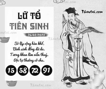 LỮ TỔ TIÊN SINH 26/08/2023