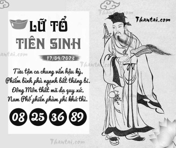 LỮ TỔ TIÊN SINH 17/09/2023