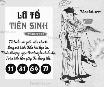 LỮ TỔ TIÊN SINH 25/09/2023