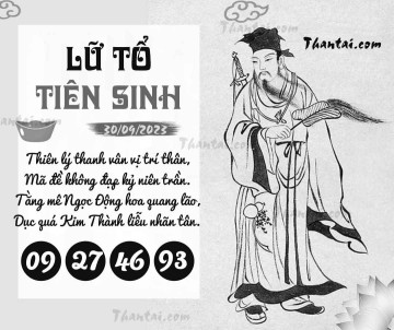 LỮ TỔ TIÊN SINH 30/09/2023