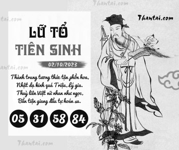 LỮ TỔ TIÊN SINH 02/10/2023